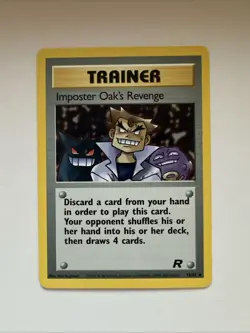 Pokemon TCG Imposter Oak's Revenge Team Rocket Card 76/82 Regular - Image 1