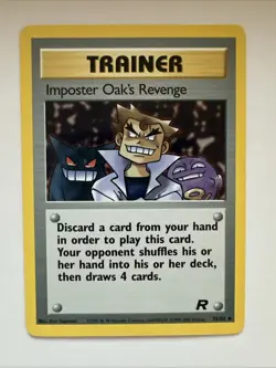 Pokemon TCG Imposter Oak's Revenge Team Rocket Card 76/82 Regular - Image 2
