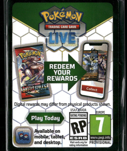 Pokemon - Blank Code Card Error Misprint LP - Image 2