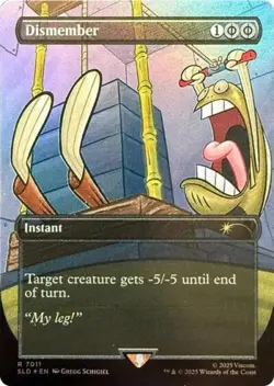 Dismember (7011) (Rainbow Foil) -Foil Near Mint MTG Secret Lair - Image 1