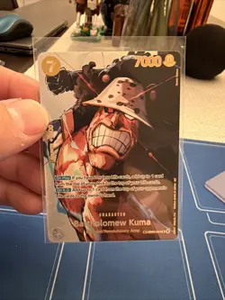 Bandai One Piece Card Game Bartholomew Kuma EB04-054 SP Holo - Image 1
