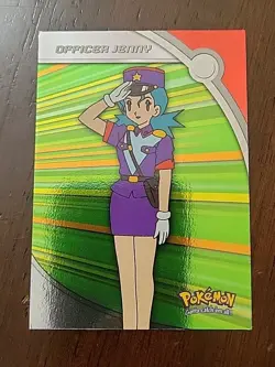MP! HOLO Foil Officer Jenny Pokemon Topps HV17 Series 3 2000 Heroes & Villains - Image 1