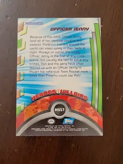 MP! HOLO Foil Officer Jenny Pokemon Topps HV17 Series 3 2000 Heroes & Villains - Image 5