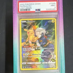 Pokemon TCG Pikachu TG05/TG30 Lost Origin Trainer Gallery Holo EN PSA 9 2022 - Image 1