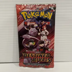 Pokemon Scarlet & Violet Destined Rivals Booster Pack Sealed Team Rocket Artwork - Image 1