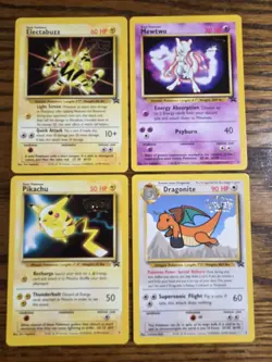 Pokemon Wotc Black Star Promo 1st Movie Cards #2,3,4&5 (never played) **READ** - Image 1