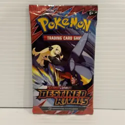 Pokemon Scarlet & Violet Destined Rivals Booster Pack Cynthia Garchomp Artwork - Image 1