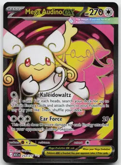 Mega Audino ex 253/217 Ultra Rare Ascended Heroes Pokemon Holo Near Mint - Image 1
