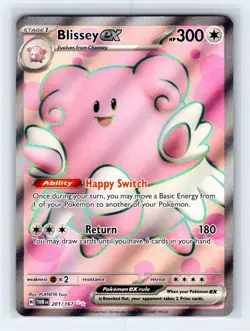 Pokemon TCG - Blissey ex - 201/167 - SV06: Twilight Masquerade LP - Image 1