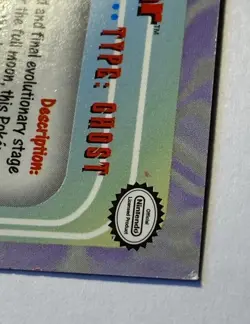 GENGAR #94 Pokemon TCG 2000 Topps TV Animation Edition Foil/holo - Image 3