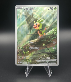 Pokemon TCG Chespin 087/086 Illustration Rare Holo Full Art Basic 70 HP Eng - Image 1