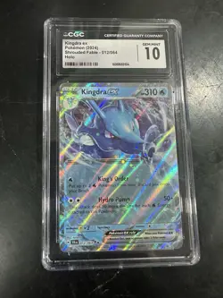 The Pokemon Company Pokemon TCG SV Shrouded Fable Kingdra ex 012/064 CGC 10 - Image 1
