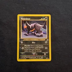 1st Edition Houndour Neo Discovery Pokemon WotC Vintage NM Near Mint - Image 1