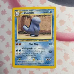 Pokemon Quagsire 48/64 1st Edition Neo Revelation NM WotC 2001 LP+/NM- - Image 1