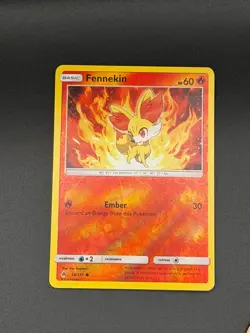 Pokemon Fennekin (14) Reverse Holo Common SM - Forbidden Light 14/131 NM - Image 1