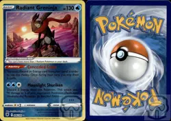 Radiant Greninja 046/189 Radiant Rare Astral Radiance Pokemon Holo NM/M - Image 2
