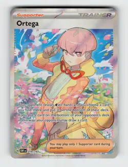 Ortega 219/197 Holo Ultra Rare Obsidian Flames Pokemon 2023 Near Mint - Image 1