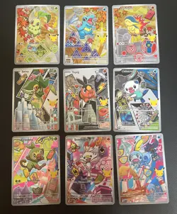Pokemon First Partner Illustration Collection Series 2 Complete Set 9 Cards - Image 1