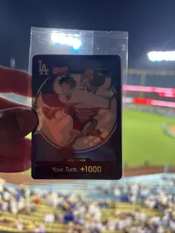 2026 One Piece Los Angeles Dodgers Monkey L Duffy Don Card Promo 7/2 New Sealed - Image 2