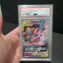 Pokemon TCG Espeon & Deoxys GX 72/236 Unifed Minds PSA 10 - Image 5