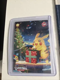 Pokemon 2024 Peru DKV Collectoons Christmas Set #136 Pikachu - Image 1
