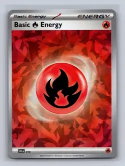 Basic Fire Energy Cracked Ice Holo 010 Scarlet & Violet Pokemon Near Mint - Image 1