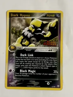 Pokemon TCG Dark Hypno EX Team Rocket Returns Reverse Holo Stamp 6/109 HP - Image 1