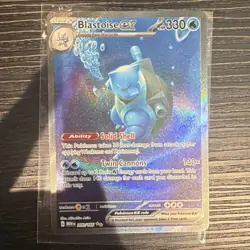 Pokemon TCG Blastoise ex 200/165 SV 151 Special Illustration Rare Full Art Holo - Image 1