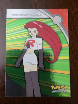 NM! JESSE HV2 - SILVER HOLO FOIL Topps POKEMON BLUE LOGO - HEROES & VILLAINS TV - Image 1