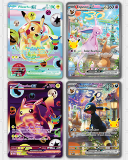 2x Pokemon 30th Anniversary Celebrations Presale - 1x Umbreon 1x Espeon UPC PAIR - Image 3