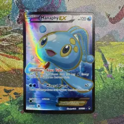 Pokemon Manaphy EX (Full Art) Ultra Rare XY - BREAKpoint 116/122 - Image 1