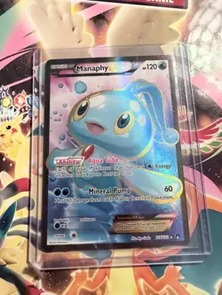 Pokemon TCG - MANAPHY EX 116/122 HOLO ULTRA RARE XY BREAKpoint (2016) - LP - Image 1
