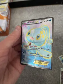 Pokemon TCG Manaphy-EX Breakpoint 116/122 Holo Full Art Ultra Rare - LP - Image 2