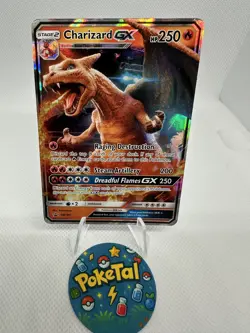 Pokemon TCG Charizard GX SM195 Detective Pikachu Promo Holo Card NM - Image 1
