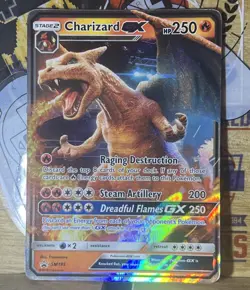 Pokemon TCG Charizard GX Black Star Promo SM195 Holo Detective Pikachu LP/MP - Image 1