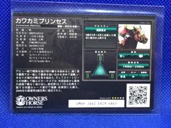 KAWAKAMI PRINCESS Horse Racing card OWNERS HOUSE Japanese BANDAI 2012 F/S - Image 2