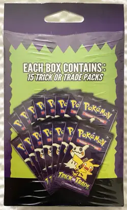 120 Pack Lot ~ 8x 2025 Pokemon Trick or Trade Booster Box’s With 15 Packs Each - Image 3