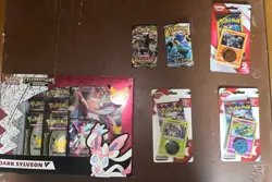 Pokemon Sealed Products Lot! Dark sylveon v box, Team Up, Cosmic Eclipse, - Image 1