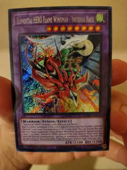 Yu-Gi-Oh! Elemental HERO Flame Wingman - Infernal Rage BLMR-EN012 - Image 2