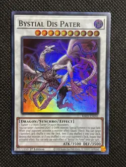 YuGiOh! - Bystial Dis Pater RA05-EN041 Super Rare 1st Edition Near Mint - Image 1