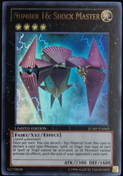 Yu-Gi-Oh! Number 16: Shock Master (NM) Limited Edition Ultra Rare JUMP-EN060 - Image 1