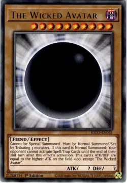 KICO-EN061 The Wicked Avatar NM Mint 1st Edition Yugioh - Image 1