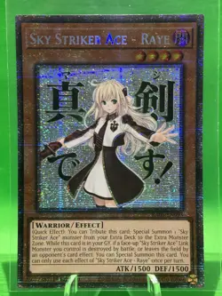 Yu-Gi-Oh! Rarity Collection 5 Sky Striker Ace - Raye RA05-EN093 Starlight Rare - Image 1