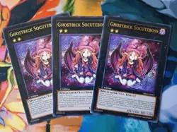Yu-Gi-Oh! 3X Ghostrick Socuteboss PRIO-EN051 Rare 1st Edition Near Mint - Image 1