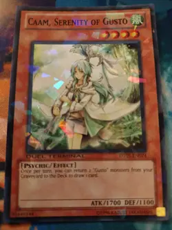 Yu-Gi-Oh! Caam, Serenity of Gusto DT05-EN074 Duel Terminal Super Rare Near Mint - Image 1