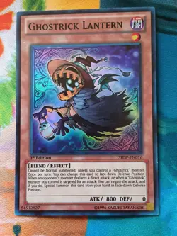 Yu-Gi-Oh! Ghostrick Lantern SHSP-EN016 Super Rare 1st Edition Near Mint - Image 3
