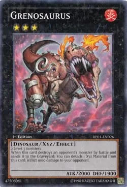 Grenosaurus - BP01-EN026 - Starfoil Rare - 1st Edition - Lightly Played - Image 1