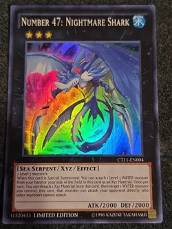 Yugioh Number 47: Nightmare Shark - CT11-EN004 - Super VLP - Image 1