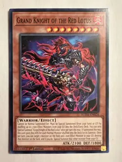 Yugioh! Grand Knight of the Red Lotus - SUDA-EN024 Supreme Darkness 1st Ed NM - Image 1