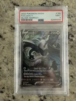 Pokemon 2022 Lugia V 186/195 Alt Art Silver Tempest PSA 9 - Image 1